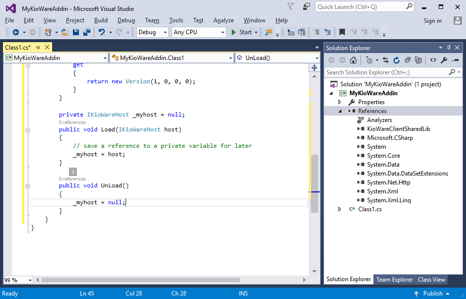 Implement UnLoad function